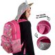 Mochila Lentejuelas Con Capucha Unicornio - 17 Pulg x1u