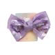 Hebilla francesa infantil moño doble estampa unicornio; x1u