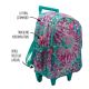 Mochila con carro teen multicolor 300D 43x13x32cm-17" x1u