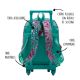 Mochila con carro teen multicolor 300D 43x13x32cm-17" x1u