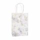 Bolsa de regalo papel estampada marmol con foil 15x8x21 cm x1u