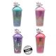 Vaso de gel refrigerante con sorbete y tapa con figura 3D 400 ml x1u