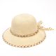 Sombrero capelina infantil con lazo lunares; x1u