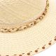 Sombrero capelina infantil con lazo lunares; x1u