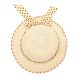 Sombrero capelina infantil con lazo lunares; x1u