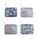 Monedero infantil porta tarjeta estampado 12x10 cm x1u