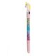Lapicera microfibra con glitter y panda en caja x48u
