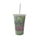 Vaso con confetti y estampa 450ml x1u