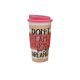 Vaso termico plastico con agarre de silicona 450ml x1u