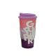 Vaso termico plastico con agarre de silicona 450ml x1u
