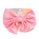 Gomita infantil moño plush liso; x1u