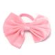 Gomita infantil moño plush liso; x1u