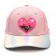 Gorro cap infantil parche corazon con lentejuelas 58cm x1u