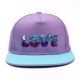 Gorro cap infantil parche lentejuelas love 58cm; x1u