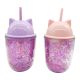Vaso infantil con sorbete confeti orejitas x1u