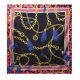 Pañuelo 90x90 estampado con bolsa Classic Gold x1u
