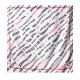 Pañuelo 90x90 estampado con bolsa puffer; x1u