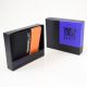 Billetera hombre en caja canvas con PU con elastico 10.7x8.8cm; x1u