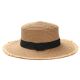 Sombreros capelina dama con cinta bordes desflecados 58cm x1u