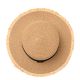 Sombreros capelina dama con cinta bordes desflecados 58cm x1u