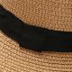 Sombreros capelina dama con cinta bordes desflecados 58cm x1u