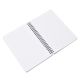 Cuaderno tapa dura anillados estampado flores hojas 80 hojas 21x14.5 x1u