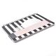 Cuaderno tapa dura anillados estampado blanco y negro hojas 80 hojas 21x14.5 x1u