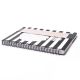 Cuaderno tapa dura anillados estampado blanco y negro hojas 80 hojas 21x14.5 x1u