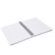Cuaderno tapa dura anillados estampado blanco y negro hojas 80 hojas 21x14.5 x1u