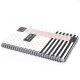 Cuaderno tapa dura anillados estampado blanco y negro hojas 80 hojas 25x18 x1u