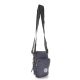 Bandolera porta celular Sandwash con tira estampada y cierre con cordon a tono 17x9.5cm x1u