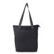 Shopper Sandwash con tira estampada y cierre con cordon a tono 37x34x8cm x1u