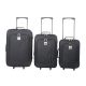 Set valijas CHECK IN SOFT BLACK- Tamaños 18" 21" 24" 2 ruedas