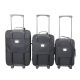 Set valijas CHECK IN SOFT BLACK- Tamaños 18" 21" 24" 2 ruedas