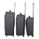 Set valijas CHECK IN SOFT BLACK- Tamaños 18" 21" 24" 2 ruedas