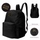 "Mochila lisa Klub Mode con dos cierres 42x15x30cm - 17"" x1u "