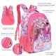 "Mochila Think Happy Shine estampa Unicornio PVC con glitter 32x45x15cm 18"" x1u "