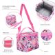 Lunchera Smile Y2K estampa con goma PVC 22x18x16 x1u