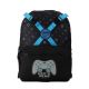 "Mochila Let´s Play Gamer estampada con hebillas 32x45x15cm 18"" x1u "