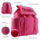 Mochila Smile Y2K tapa con hebillas y detalle en PVC, bolsillos matelase y llavero 32x45x15cm 18 Pu