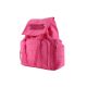 Mochila Smile Y2K tapa con hebillas y detalle en PVC, bolsillos matelase y llavero 32x45x15cm 18 Pu