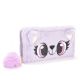 Billetera Think Happy peluche con pompom 19x9cm x1u