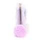 Billetera Think Happy peluche con pompom 19x9cm x1u