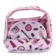 Set portacosmeticos Clasic 3 piezas 18x19x8cm x1u