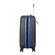 Valija Urban Mode Hard Negro detalle Azul 20 " x1u