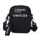 Morral chico con llavero negro 13,5x18x6cm x1u