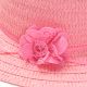 Sombrero capelina infantil con flor x1u