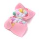 Gomita infantil moño combinacion con pompones; x1u