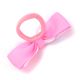 Gomita infantil moño bicolor con perlas; x1u