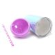Vaso plastico metalizado con sorbete 300ml x1u